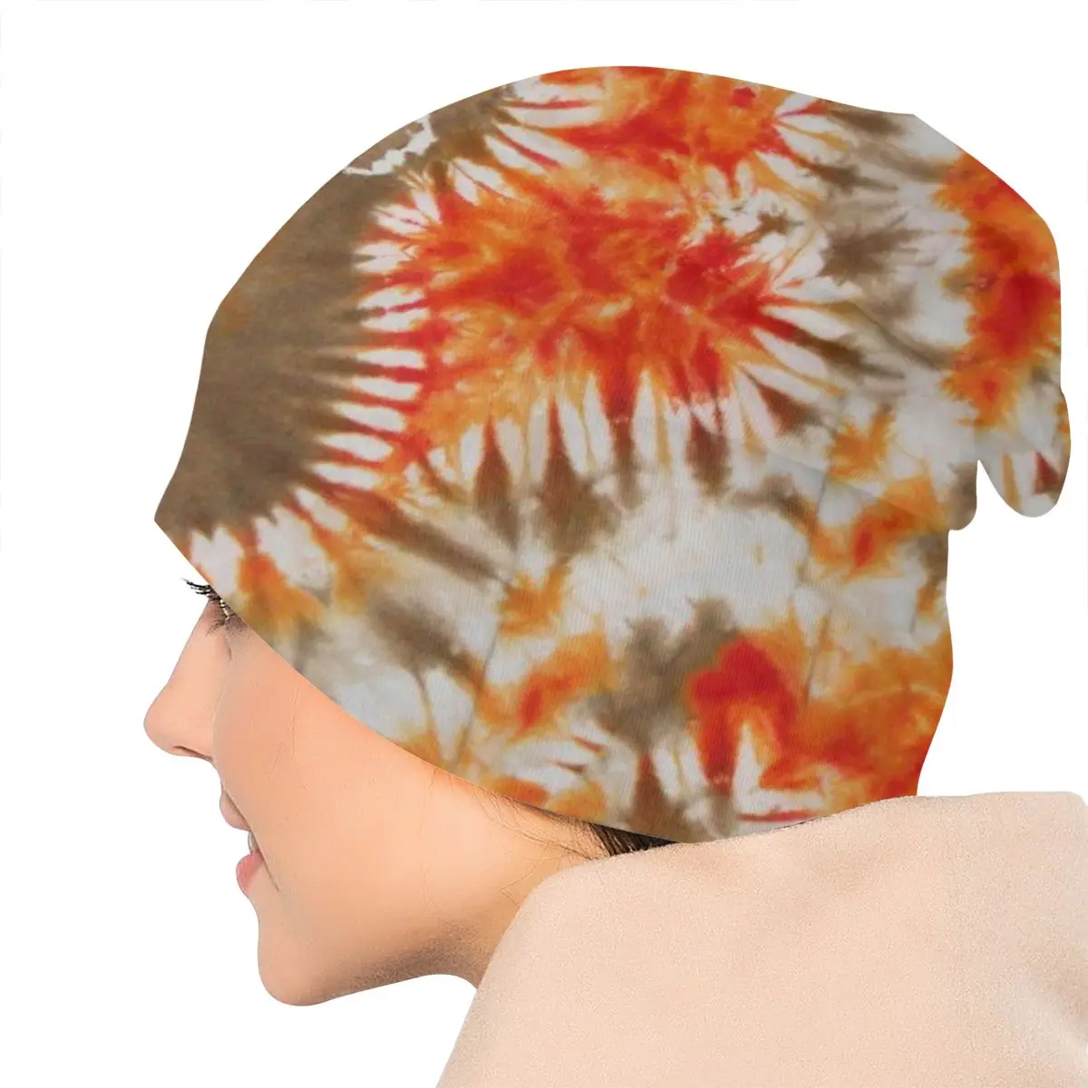 Toddler Thanksgiving Tie Dye Turkey Unisex Adult Casual Beanie Hat Outdoor Windproof Knit Ski Sleeve Skully Beanies Cap
