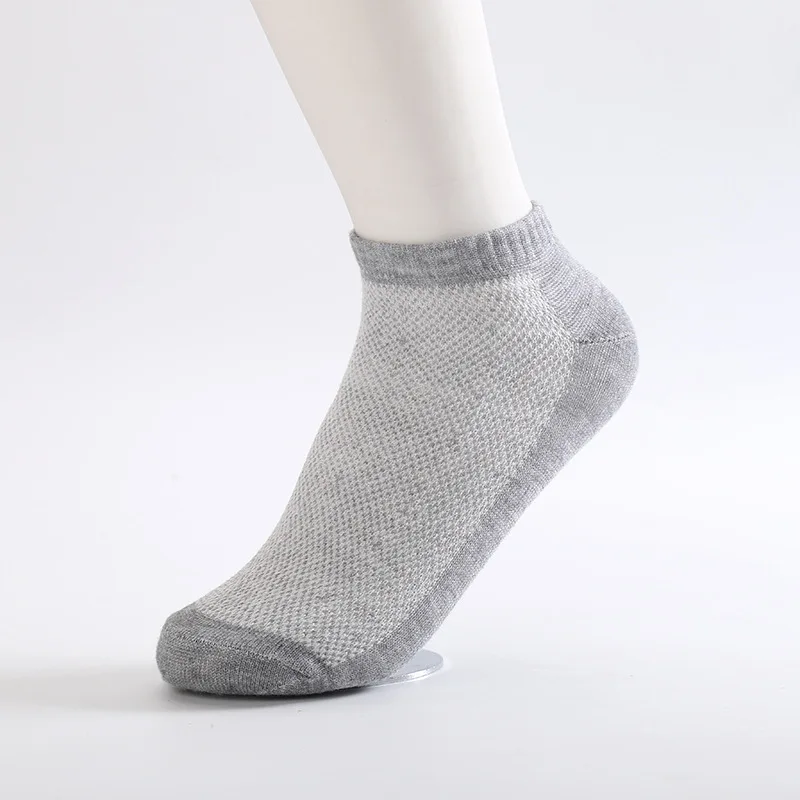 Новое поступление, белые мягкие черные носки из сетчатой ткани, 5 пар/упак. удобные, эластичные, регулируемые, серые носки, свободный размер