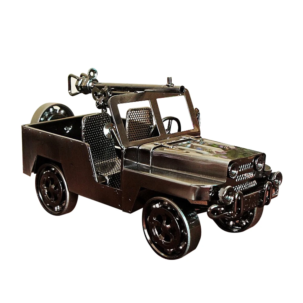 

Cool Handmade Iron Car Model Desktop Durable Rust Resistant Antique Ornament Birthday Home Decoration Gift Collection Crafts