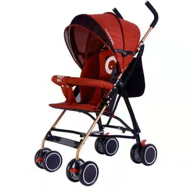 

Children Cart with Shed Simplicity Baby Stroller Super Lightweight Folding Portable Hand Push Buggy Wholesale