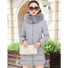 Coat Women Winter Warm Long Parkas Fashion Faux Fur Hooded Womens Overcoat Casual Cotton Padded Jacket Mutil Colors