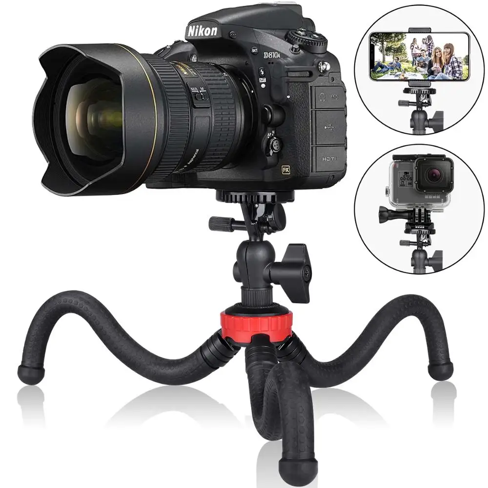 3in1 Action Camera DSLR Phone Portable Fexible Mini Travel Tripod Camcorder Projector Table Stand Mount for GoPro Canon iPhone