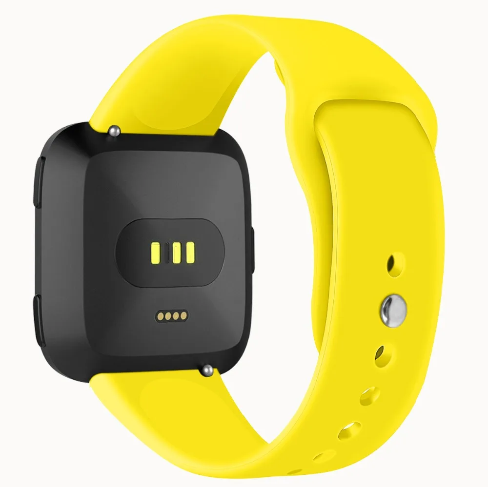 Высококачественный однотонный Браслет для Fitbit Versa 2/Versa Lite водонепроницаемый сменный мягкий силиконовый ремешок для часов Correa