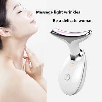 

Neck Care Face Massager Reduce Neck Wrinkles Skin Care Ultrasonic Vibration Cuidado Facial Anti Wrinkle Beauty Products
