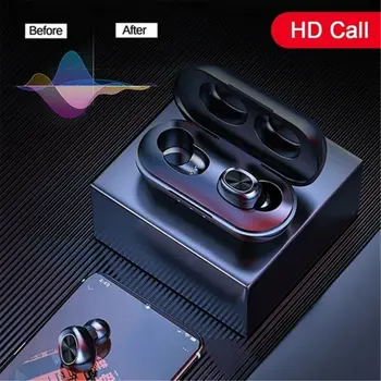 

Wireless Headphones Bluetooth 5.0 TWS Earphone Bluetooth Headset HIFI Mini Sports Running Earphone for iOS Android Phones 2020