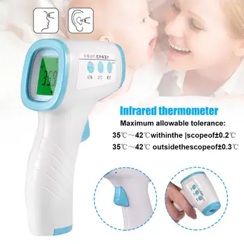 

Infrared Forehead Thermometer Household Body Temperature Meter Non-contact Home Fast Measuring Tools for Baby Adult
