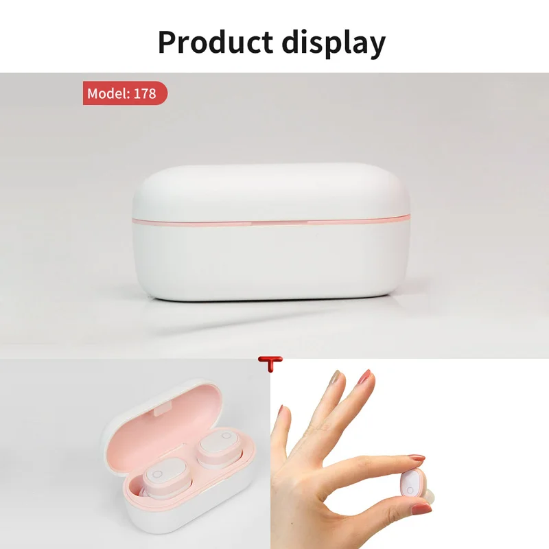Bluetooth беспроводные наушники TWS Handsfree 6D стерео СПОРТИВНЫЙ ИГРОВОЙ шумоподавитель светодиодный дисплей с микрофоном
