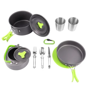 

1 Set Portable Cutlery Picnic Cookware Kit for Camping Hiking Home