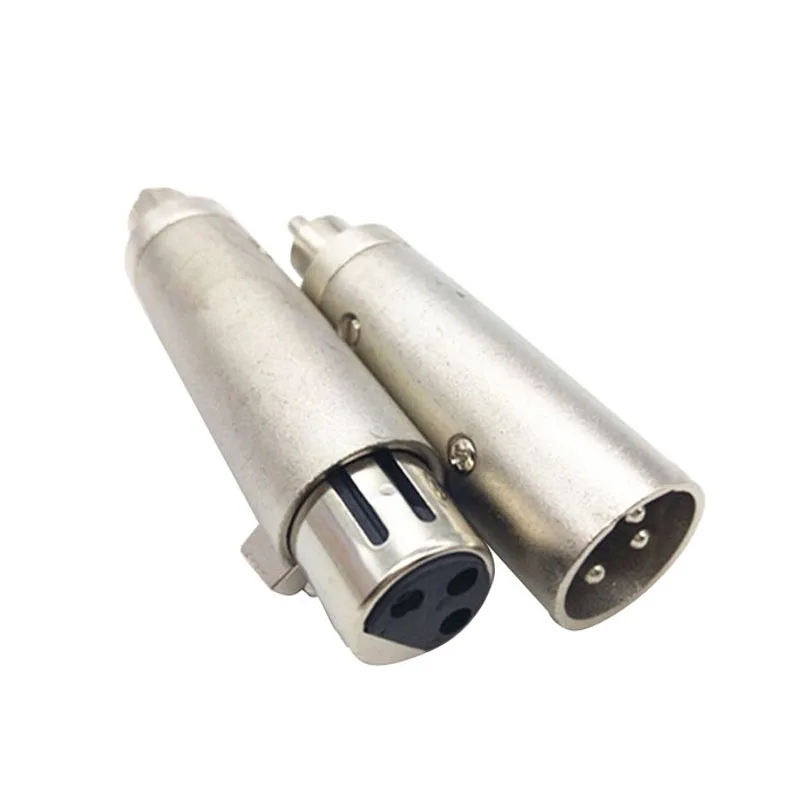 3Pin XLR гнездо женский/штекер RCA штекер Женский адаптер микрофонный усилитель микшер аудио-видео сигнал Трансмиссия конвертер - Цвет: XLR Male Female