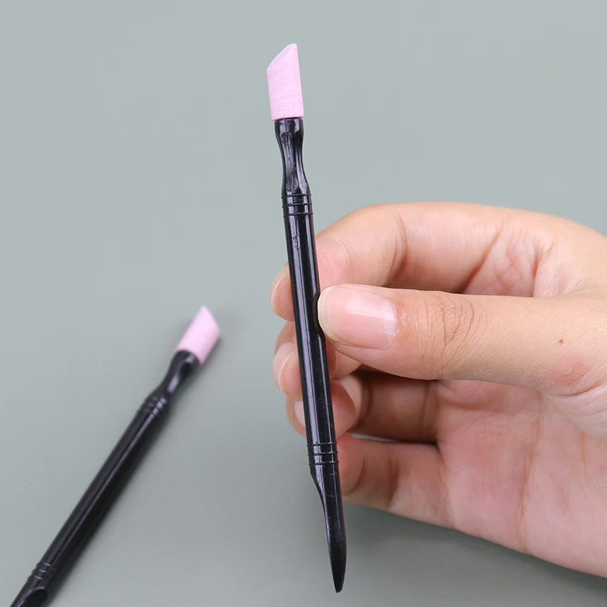 1 шт. двухсторонний кварц шлифование для ногтей подвесные гвозди кутикулы