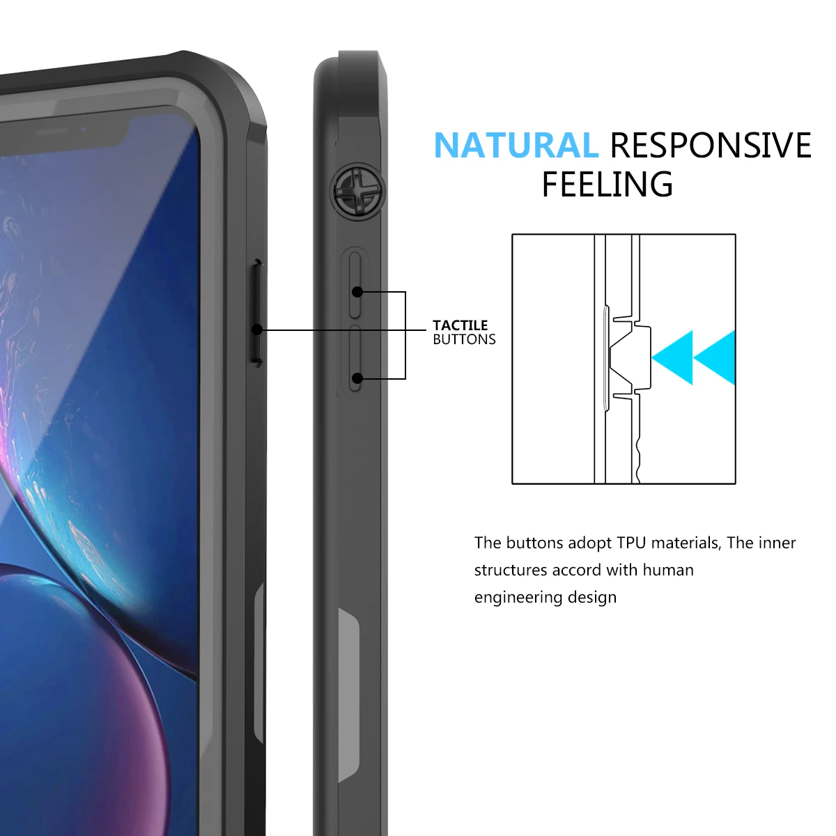 IP68 Водонепроницаемый чехол для iPhone 11 6,1 дюймов чехол Полная защита тела ударопрочный и защищает от грязи устойчивый к царапинам чехол для телефона