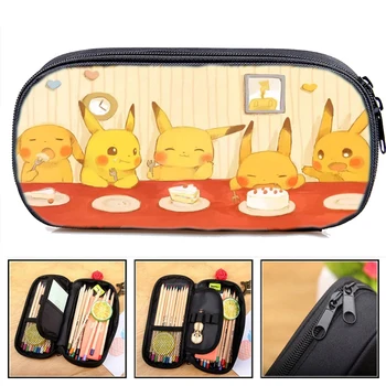 

Anime Pokemon Pencil Case Children Boys Girls Students Stationery Bag Cartoon High Quality Cute Pikachu Pencil Box Fashion Gift