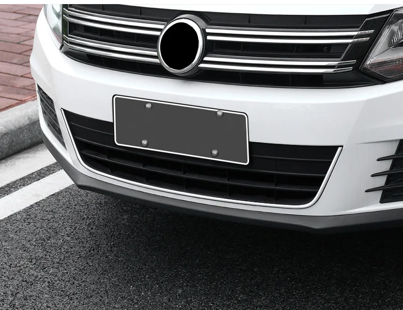 Lsrtw2017 для Volkswagen Vw Tiguan автомобильный передний гриль средняя сетка Отделка Декоративные аксессуары для интерьера 2008- 2013