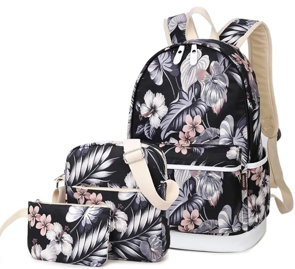 Женский рюкзак для девочек-подростков, 3 шт., школьный рюкзак, рюкзак для ноутбука, наборы для девочек