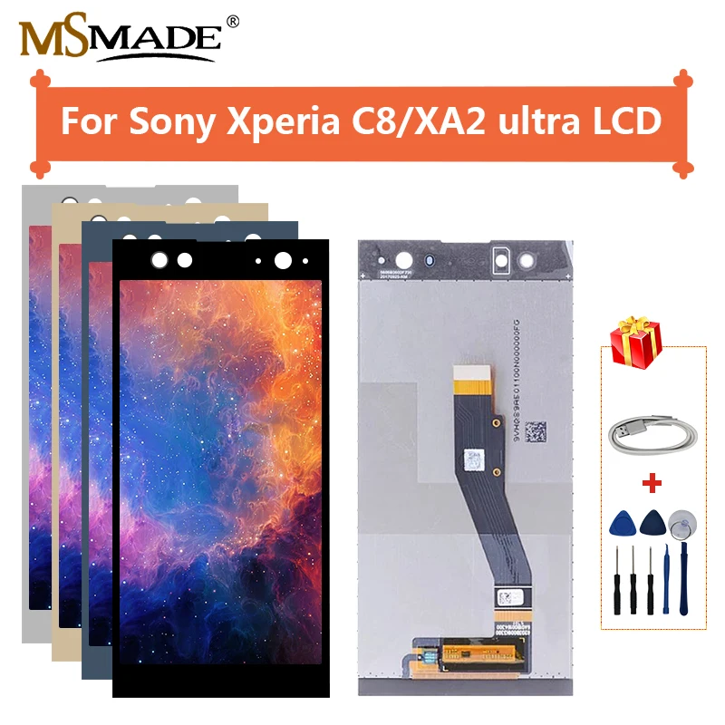 Для Sony Xperia XA2 Ultra C8 LCD H4233 H4213 H3213 H3223 ЖК дисплей сенсорный экран дигитайзер запасные