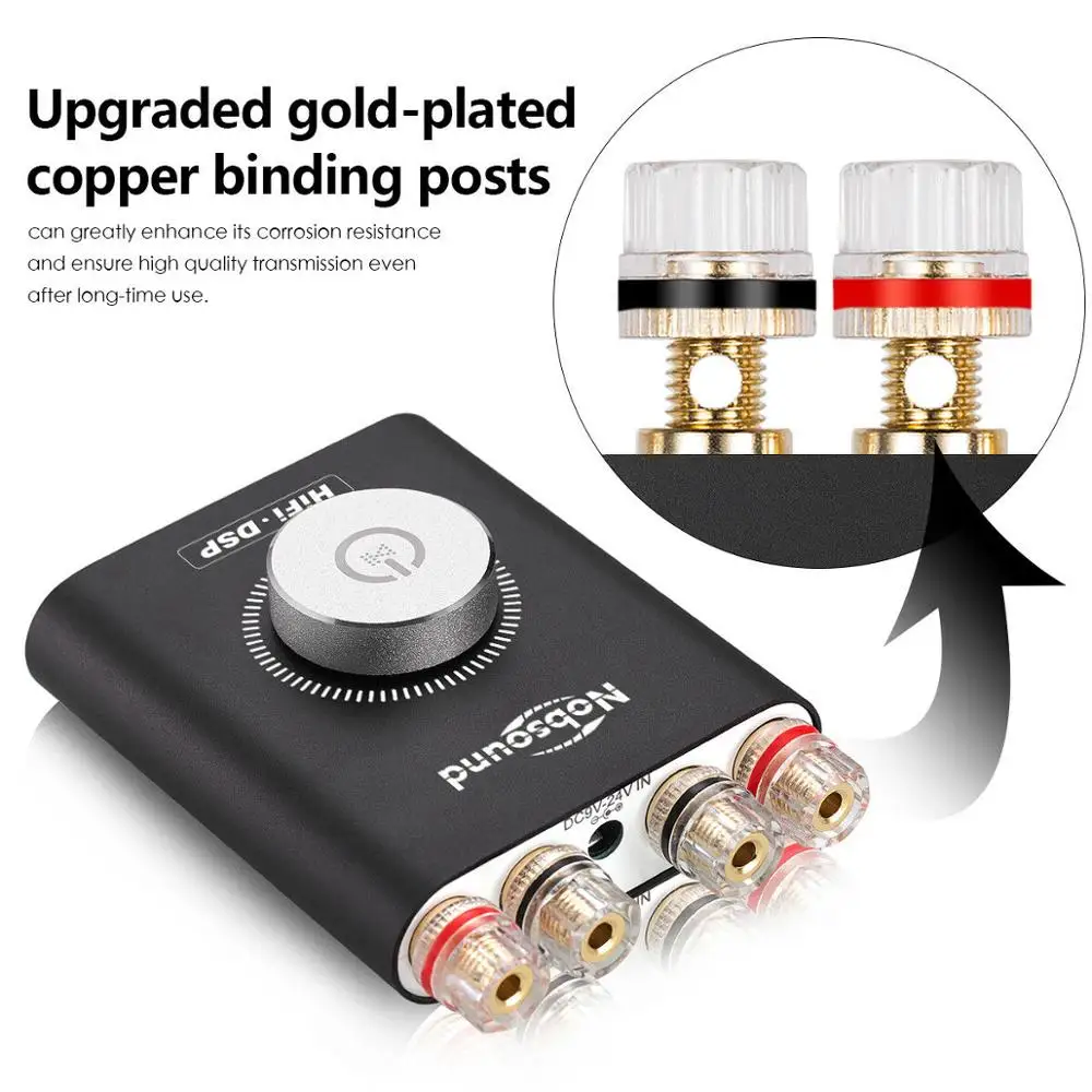 Цифровой усилитель мощности Douk audio Hi Fi DSP стерео наушники Amp Mini Bluetooth 5 0 TPA3116 200 Вт