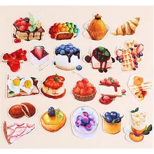 Haile – autocollants gâteau fait maison, étiquette artisanale décorative, amour, Dessert doux, Scrapbooking, pour album Photo, journal intime, DIY bricolage, 20 pièces/paquet