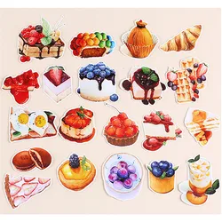 Haile 20pcs/pack Cute self-made Cake love Sweet Dessert Stickers Scrapbooking DIY Photo Albums Diary Decorative Craft Sticker