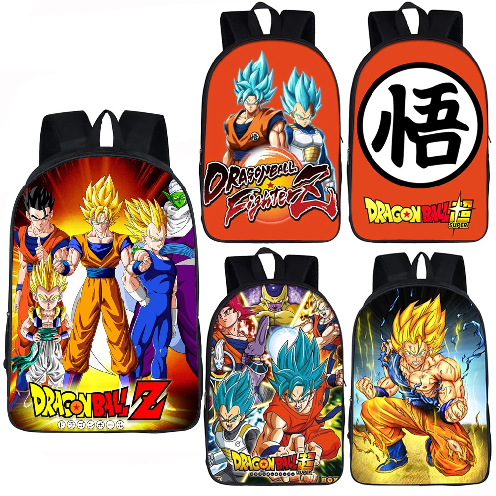 Pаспродажа Аниме Dragon Ball рюкзак для мальчиков и девочек школьные сумки Супер Saiyan Sun рюкзак с Гоку для подростков детские повседневные сумки подарочные р...