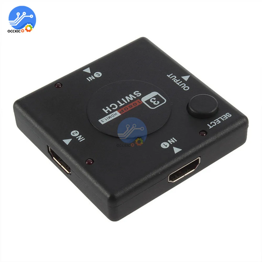 3 в 1 выход HDMI переключатель HD 1080P Мини порта HDM сплиттер усилитель для HDTV DVD