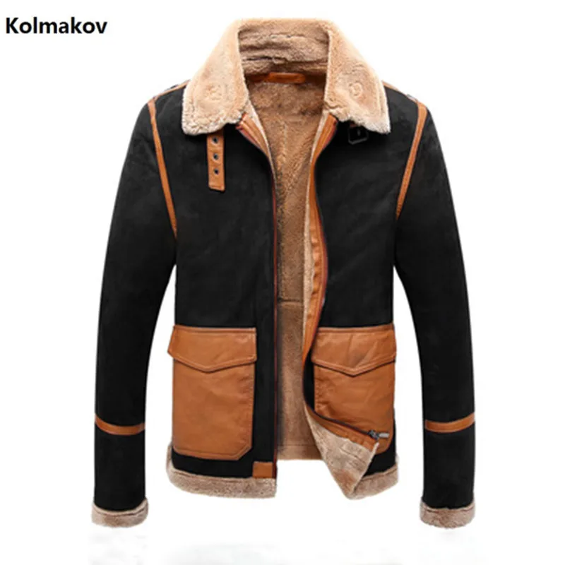 

KOLMAKOV 2020 New Men's Clothing Outwear Mens Fleece Liner Coats Male Thicken Casual Overcoats Jackets for Men Short Jacket Man
