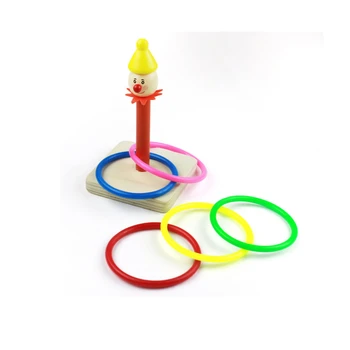 

Ring parent-child Toy Wood Ring Clown Toy Kindergarten Game Interactive Fun Early Education Puzzle Enlightenment Game