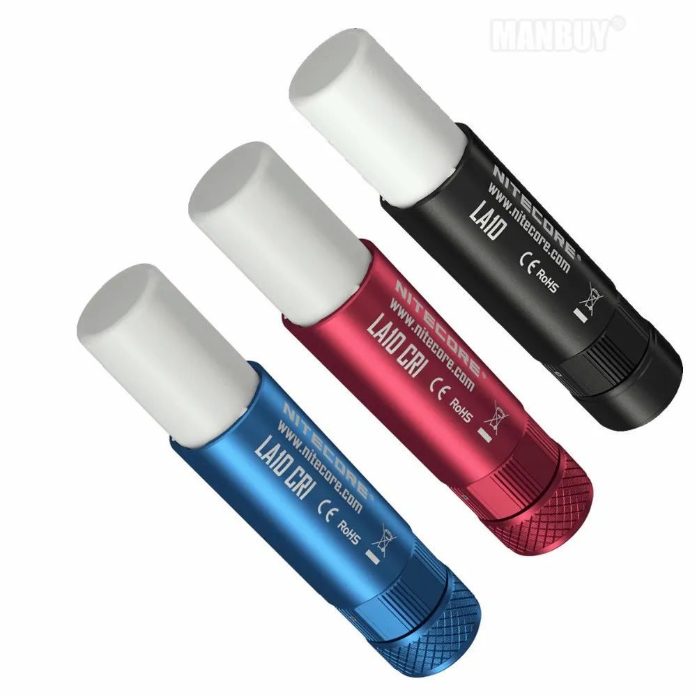 Светодиодный фонарик NITECORE 85 лм HIGH CRI Mini EDC LA10 Nichia 219B черный красный синий|nichia 219b|a