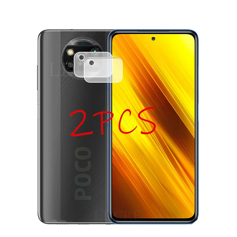 2 шт. для Xiaomi Poco X3 Защитная пленка объектива Стекло экрана камеры X2 F2 Pro