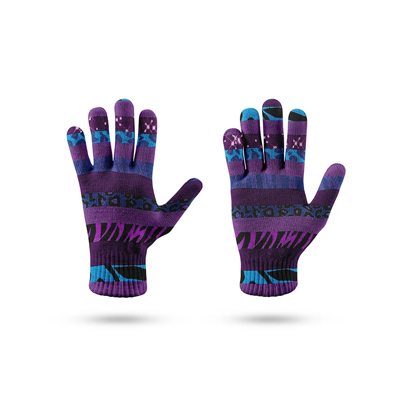 Cold-Proof Ski Touch Screen Glove Antifreeze Cycling Warm Gloves For Windproof Anti Slip Thicken Men  Stretch Knit Mittens 