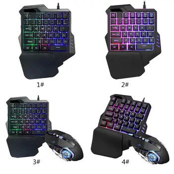 

2020 New One-Handed Gaming Keyboard RGB Backlit Portable Mini Gaming Keypad Ergonomic Game Controller for PC PS4 X-box Gamer