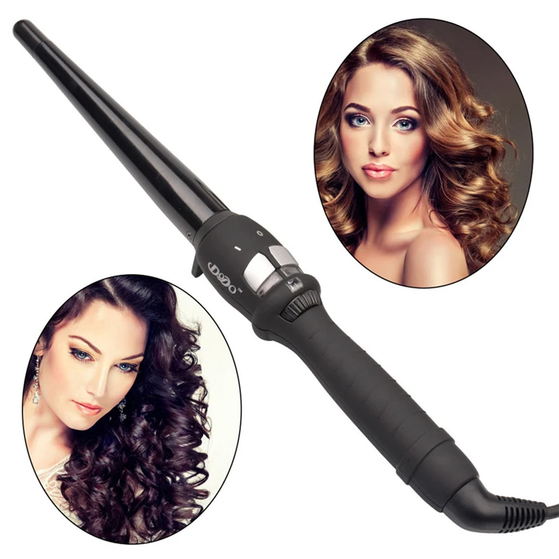 Конусная плойка 25 мм, керамическая коническая Плойка для завивки, электрические бигуди, коническая Однотрубная турмалиновая керамическая груша, цветок, конус 47