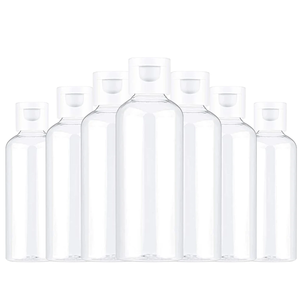 Portable Travel Bottle 10ml 30ml 50ml 60ml 100 ml Plastic Bottles for Travel Sub Bottle Shampoo Cosmetic Lotion Container 20pcs