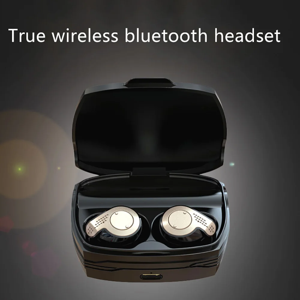 

B8 TWS Earbuds 5D HD Stereo Bluetooth 5.0 True Wireless Earphones In-ear Noise Cancelling Headset with Mic 2200mah Charging Box