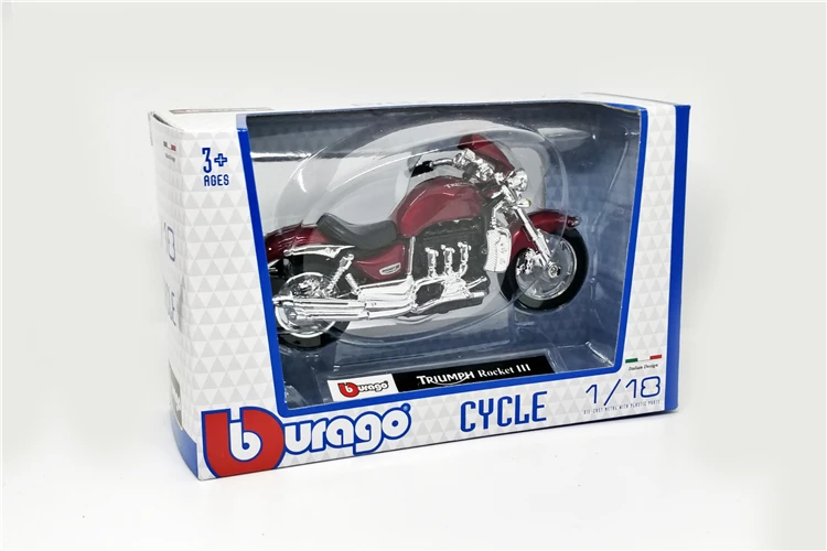 Bburago 1 18 1 18 scale Triumph Rocket III Diecast Plastic Metal Motorcycle Motorbike Display Models 5