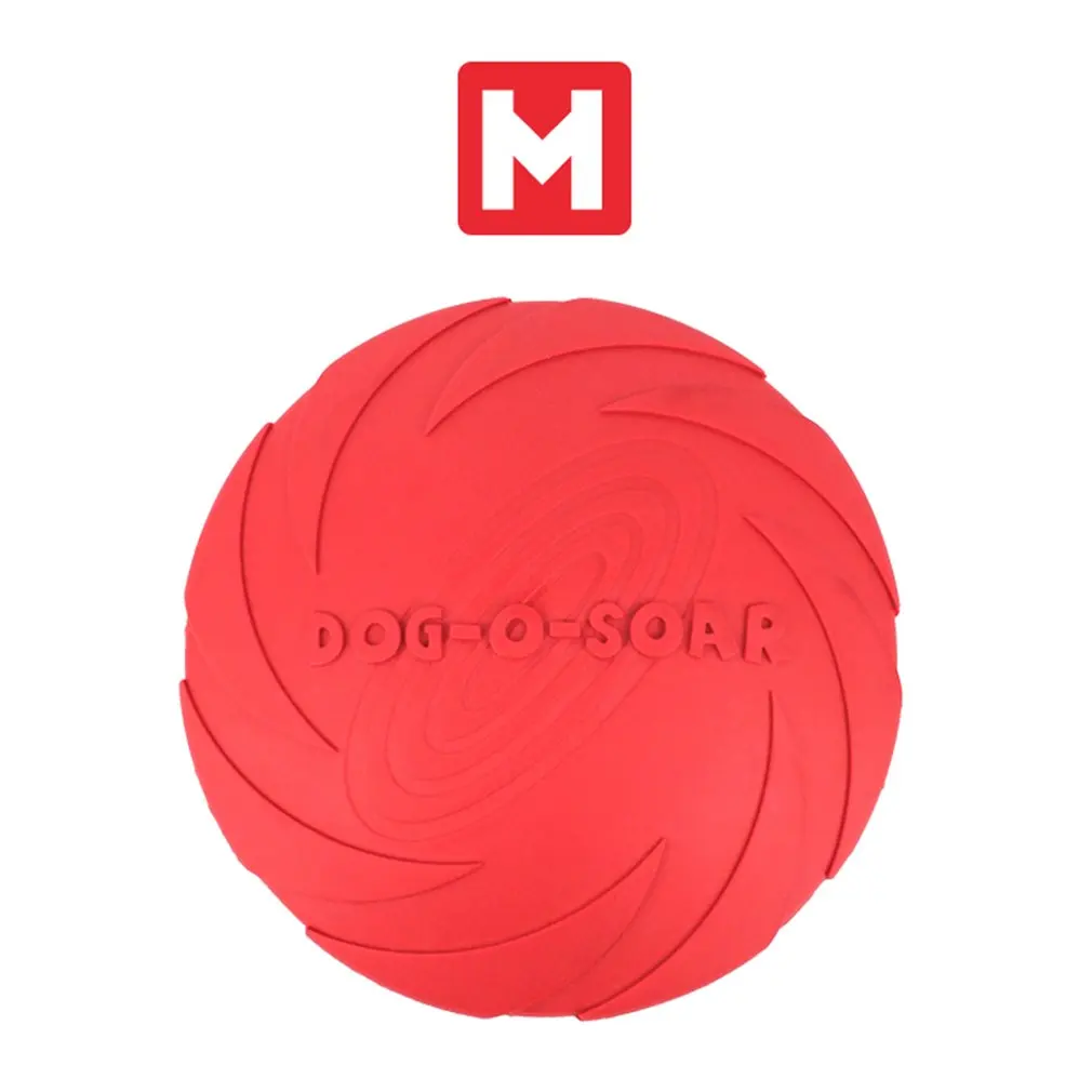 Rubber Safety Flying Saucer Soft Throw Catch Disk Fun Outdoor Dog Toys Pet Sports Disc Comfortable Pet Supplies