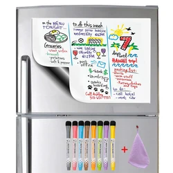 Tableau blanc magnétique format A3, autocollant pour planificateur hebdomadaire réfrigérateur, Message effaçable à sec, tableau blanc pour la maison, calendrier scolaire 