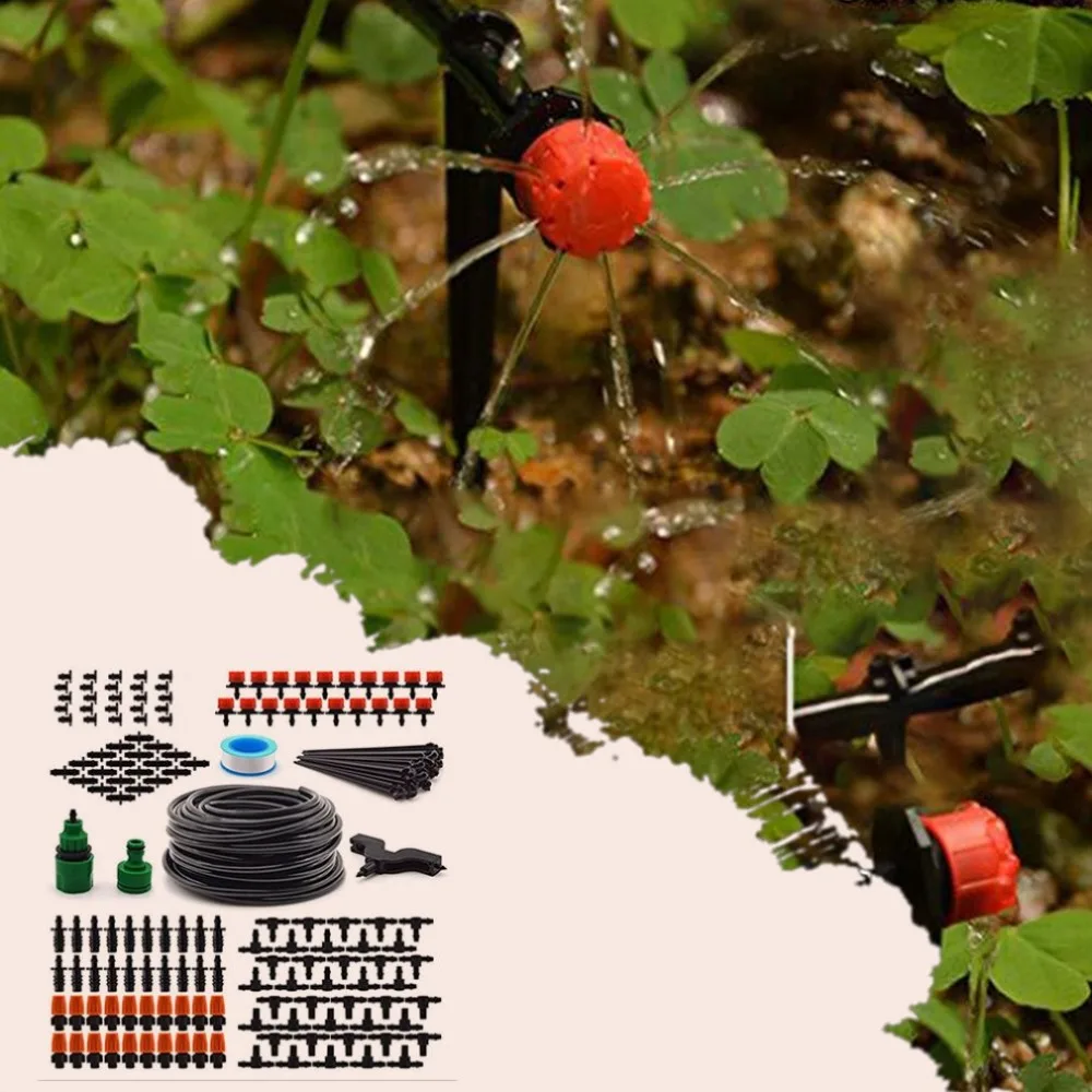 Landscape Garden Irrigation System 4/7 Hollow Capillary Water-Saving Automatic Irrigation Drip Irrigation Set