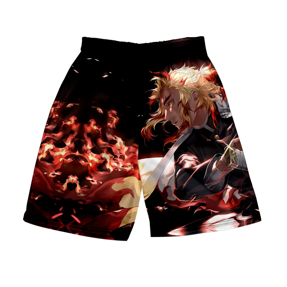 Demon Slayer удобные шорты с эластичной резинкой на талии Kimetsu no Yaiba Повседневные Удобные мужские шорты быстросохнущие ткани легко чистятся