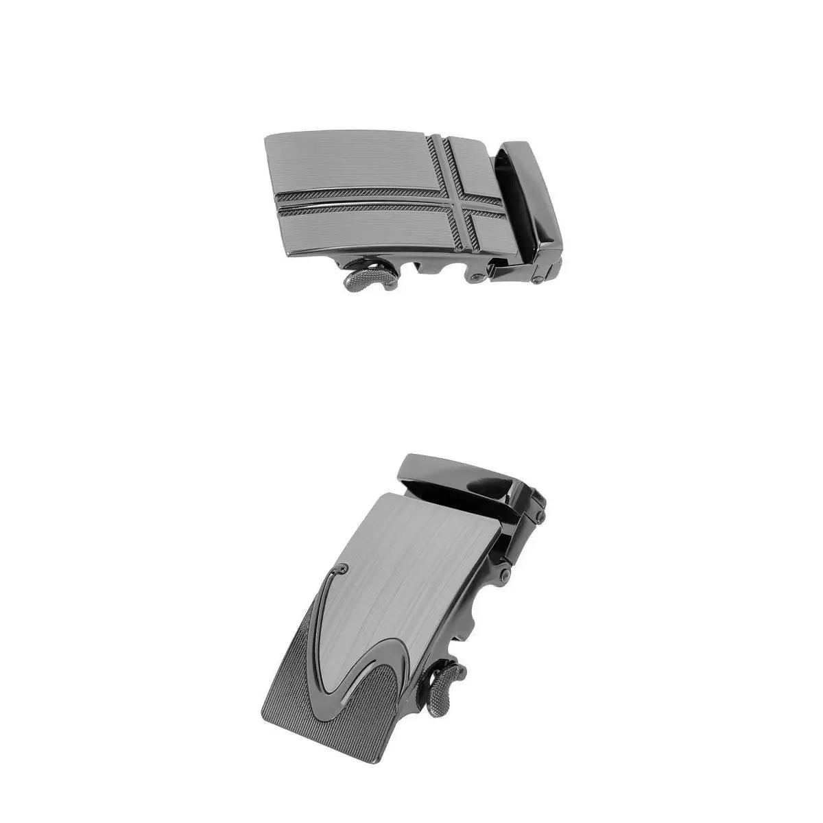2pcs Fashion Ratchet Belt Buckle Only Business Automatic Slide Buckle 3.5cm Belt