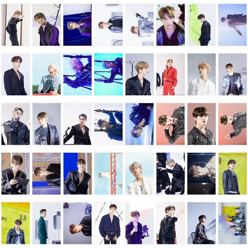 

40Pcs/Set KPOP Seventeen Album Self Made Paper Lomo Card Photo Card Poster Photocard Fans Gift Collection Stationery Set