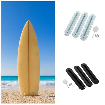 

3pcs/set Longboard Surfing Accessory Professional Key Fin Box Practical Durable Water Sports Replacement Parts Left Right Mid