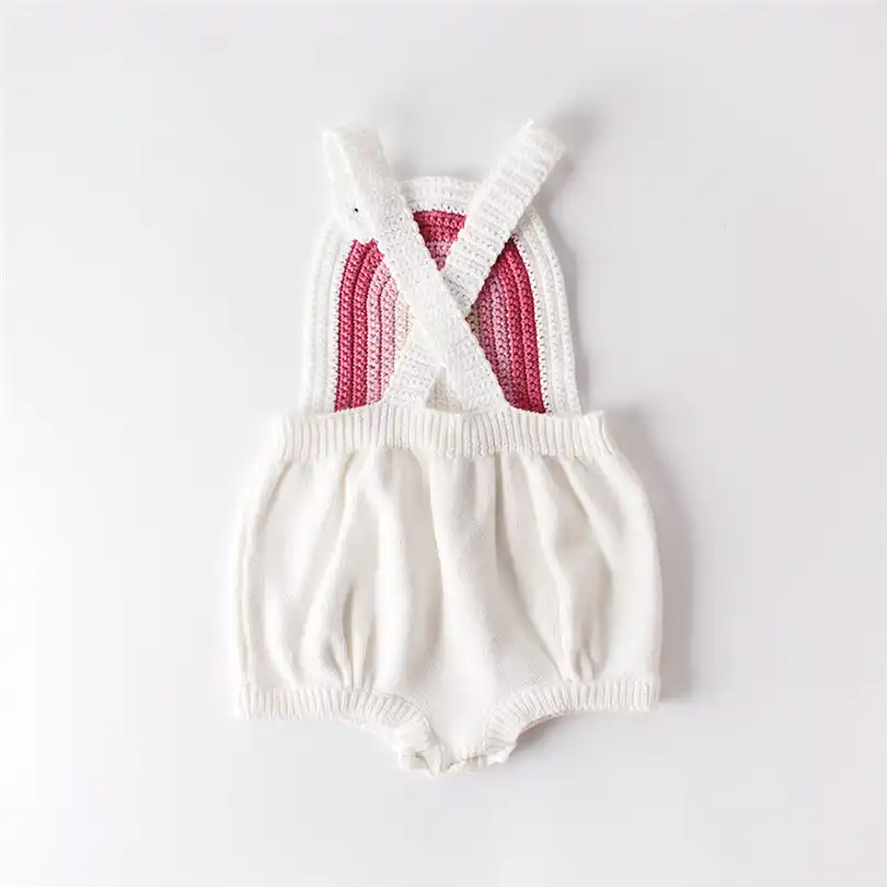 rainbow baby romper