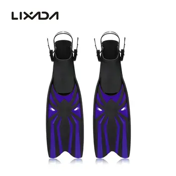 

Adjustable Swimming Fins Adult Swimming Snorkeling Foot Flipper Diving Long Fins Shoes Silicone Professional Diving Flippers