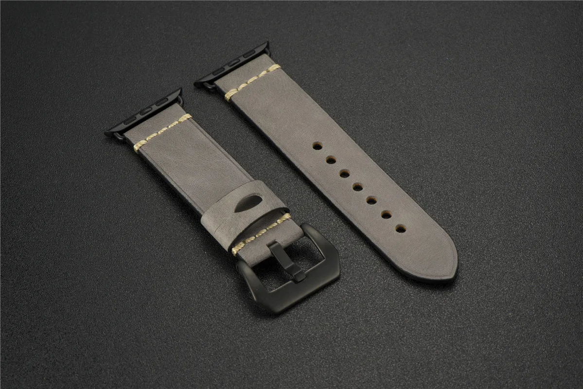 Ремешок из натуральной кожи для Apple Watch Band Series 5 4 3 2 1 для iWatch 38/40/42/44 мм Watcb браслет кожаный браслет на петле