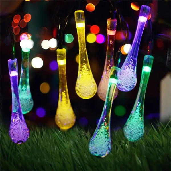 Multicolor(picture2) Открытый водонепроницаемый светодиодный солнечный гирлянда из лампочек 6 м 30 светодиодный s энергосберегающие лампы гибкий свет Праздник Рождество Вечеринка декоративные - Испускаемый цвет: Multicolor(picture2)