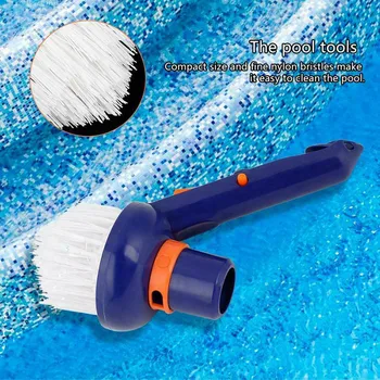 

Swimming Pool Corner Vacuum Brush Best for Above Ground Inground Swimming Pools Spas Hot Tubs Fine Nylon Bristles X85