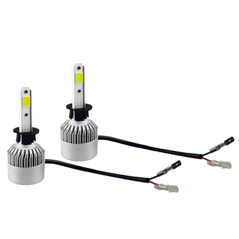 

Car Light S2 H4 H7 H1 COB LED Headlight Bulbs H11 H13 12V 9005 9006 H3 9004 9007 9012 72W 8000LM Car LED lamp Fog Light 6500K