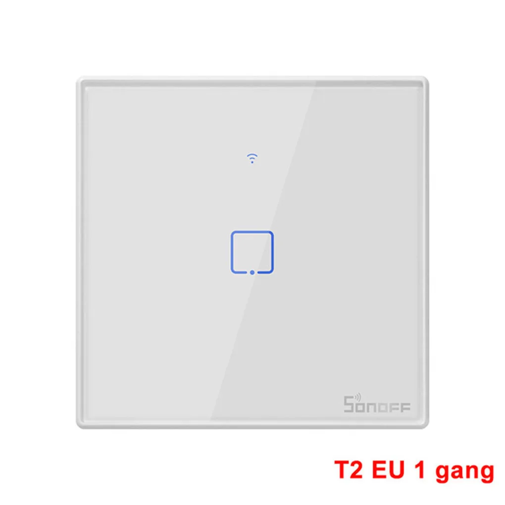 SONOFF T2EU1C-TX пульт дистанционного управления умный настенный переключатель панель совместима с Alexa Google Home IFTTT стандарт ЕС