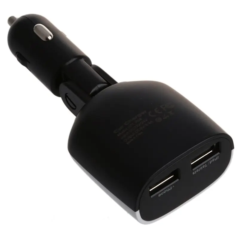 Универсальный 3.4A двойной Переходник USB для зарядки в машине адаптер зарядки для IPhone 5 5S 6 4 4S IPad 2 3 samsung Galaxy S6 светодиодный дисплей напряжения