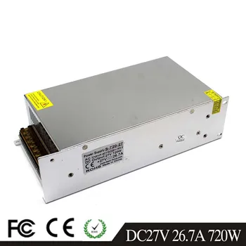 

Small Volume Single Output Adjustable Switching Power Supply 720W 27V 26.7A Driver for CNC CCTV 3D Printer AC-DC Converter